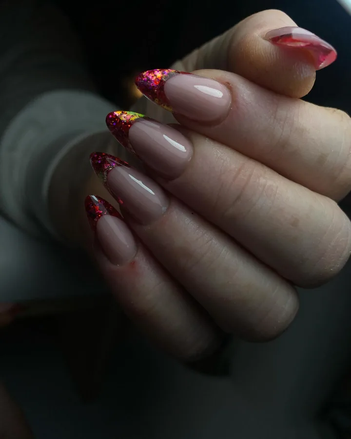 Gel extension nail work